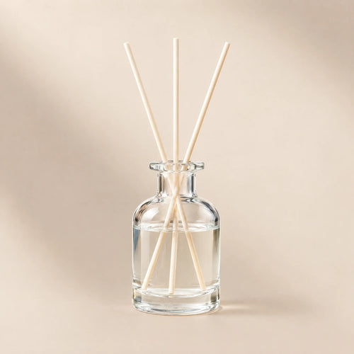 Glass Reed Diffuser Bottle, 100 ml, clear, front view