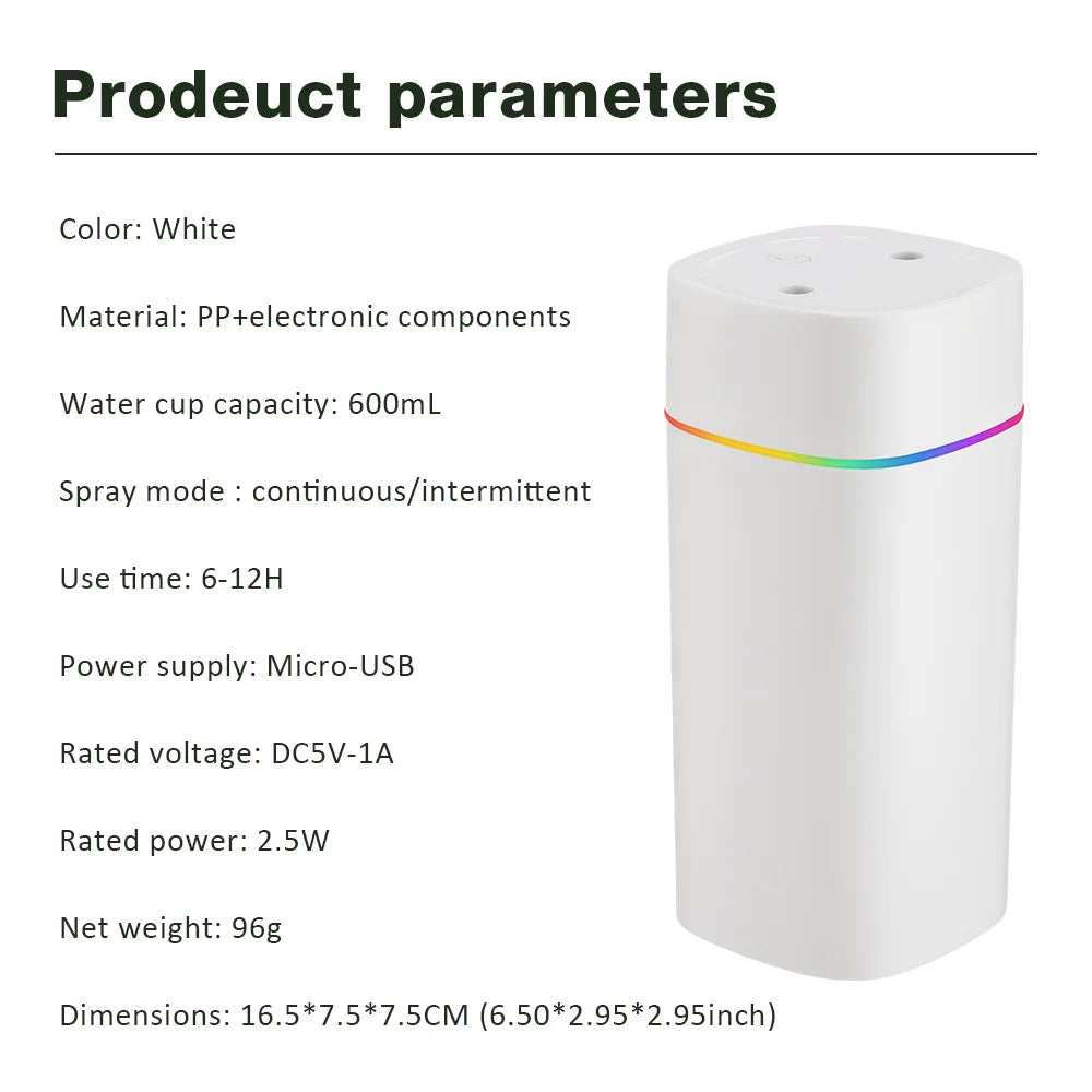 Essential Oil Diffuser, 600 ml