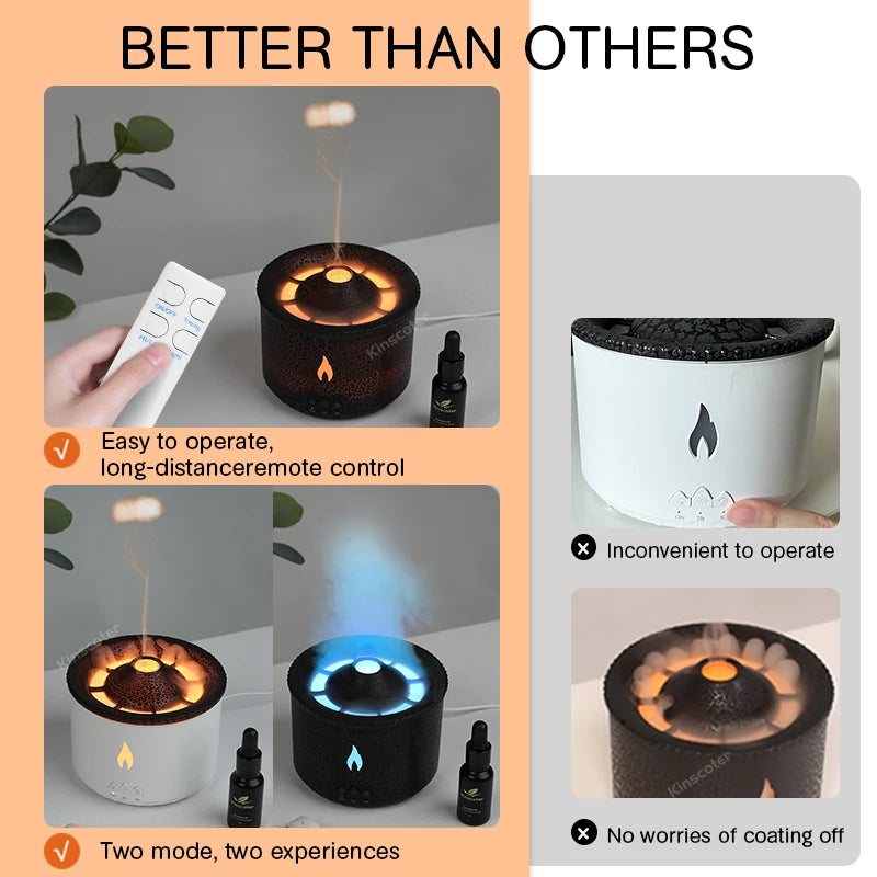 6 Packs EO Set Volcano Aroma Diffuser