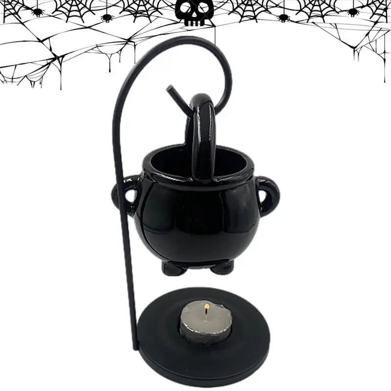 Black Ceramic Incense Holder