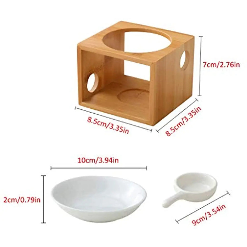 Bamboo Tealight Wax Warmer