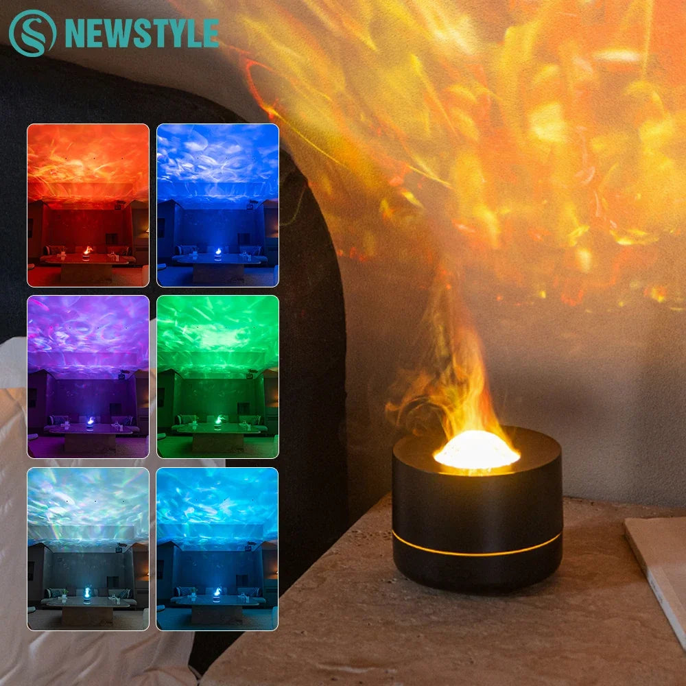 Starry Sky Flame Aroma Diffuser