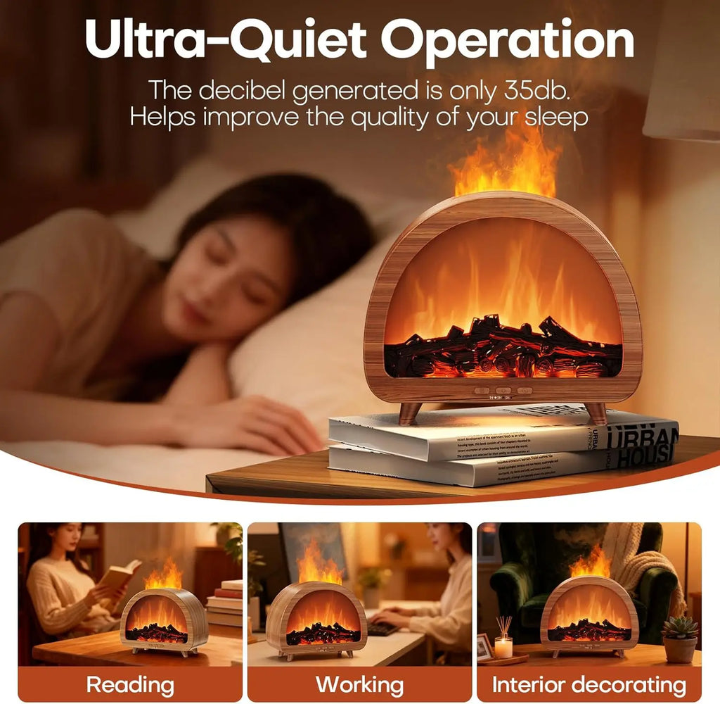 Cool Mist Flame Aroma Diffuser