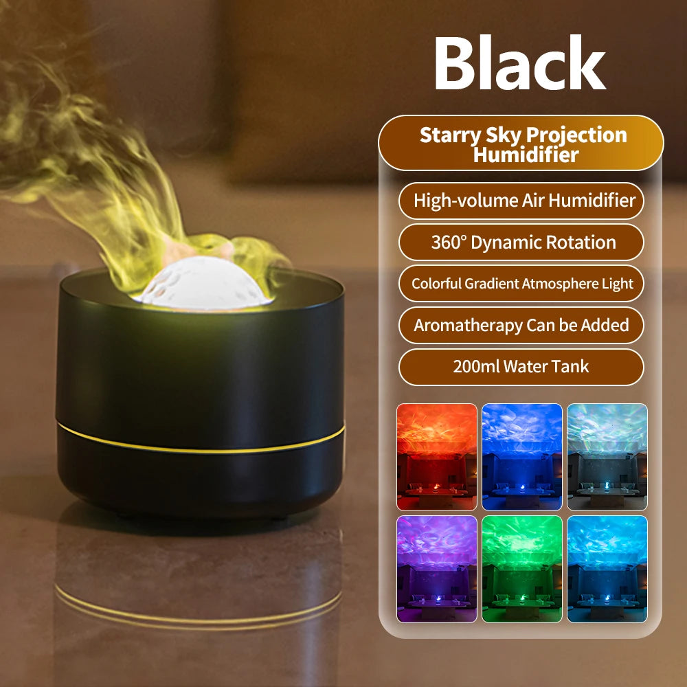 Starry Sky Flame Aroma Diffuser