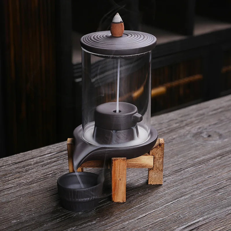 Millstone Ceramic Backflow Incense Burner