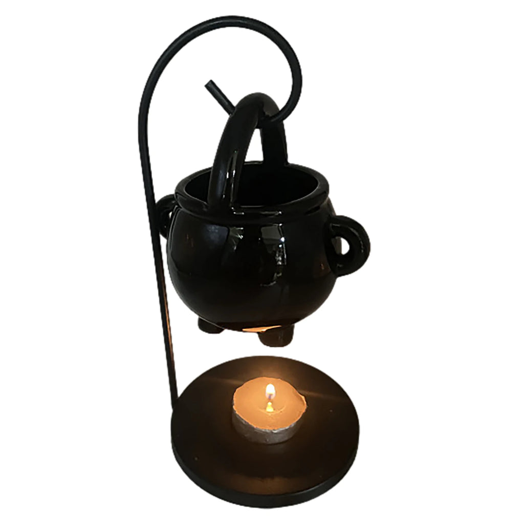 Black Ceramic Incense Holder