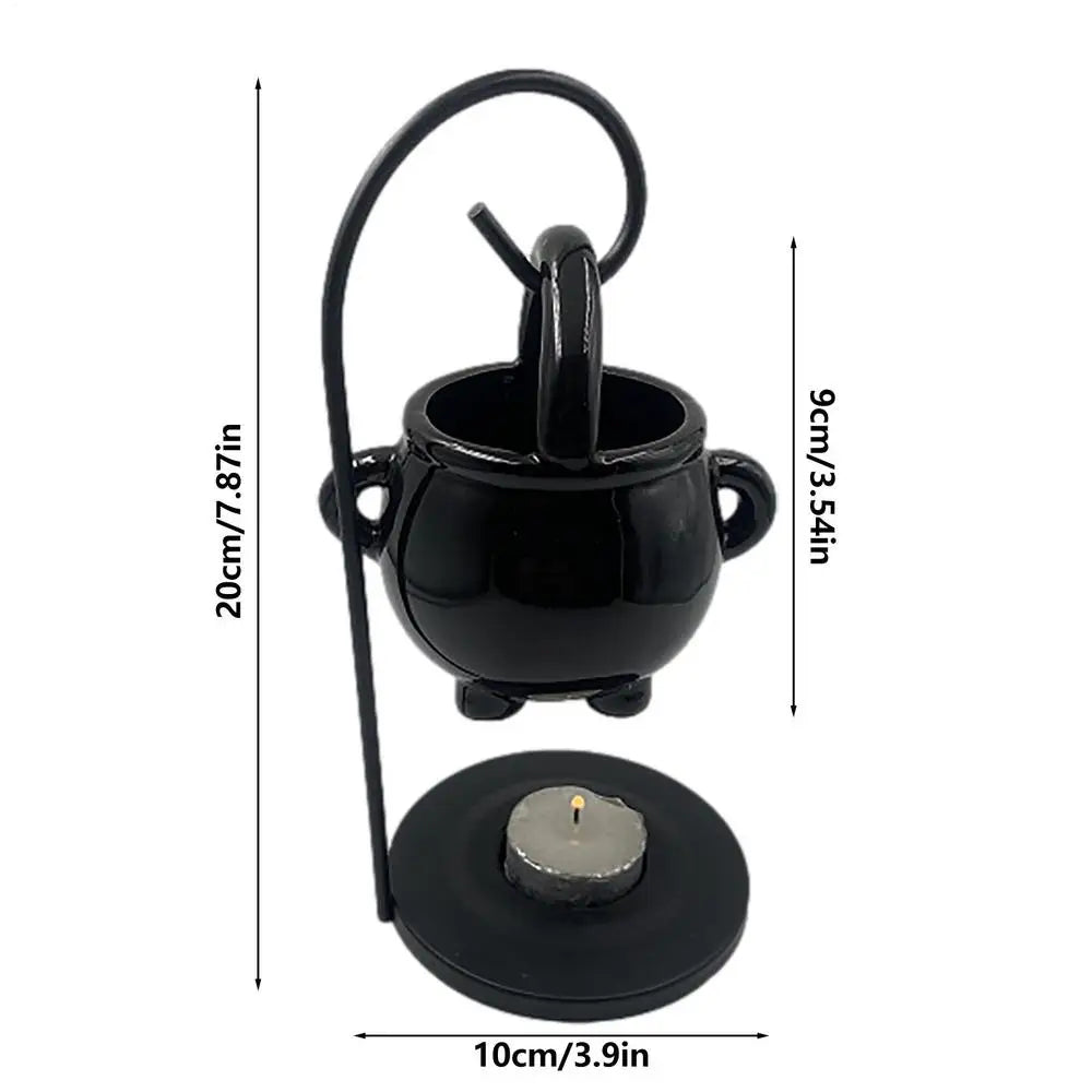 Black Ceramic Incense Holder