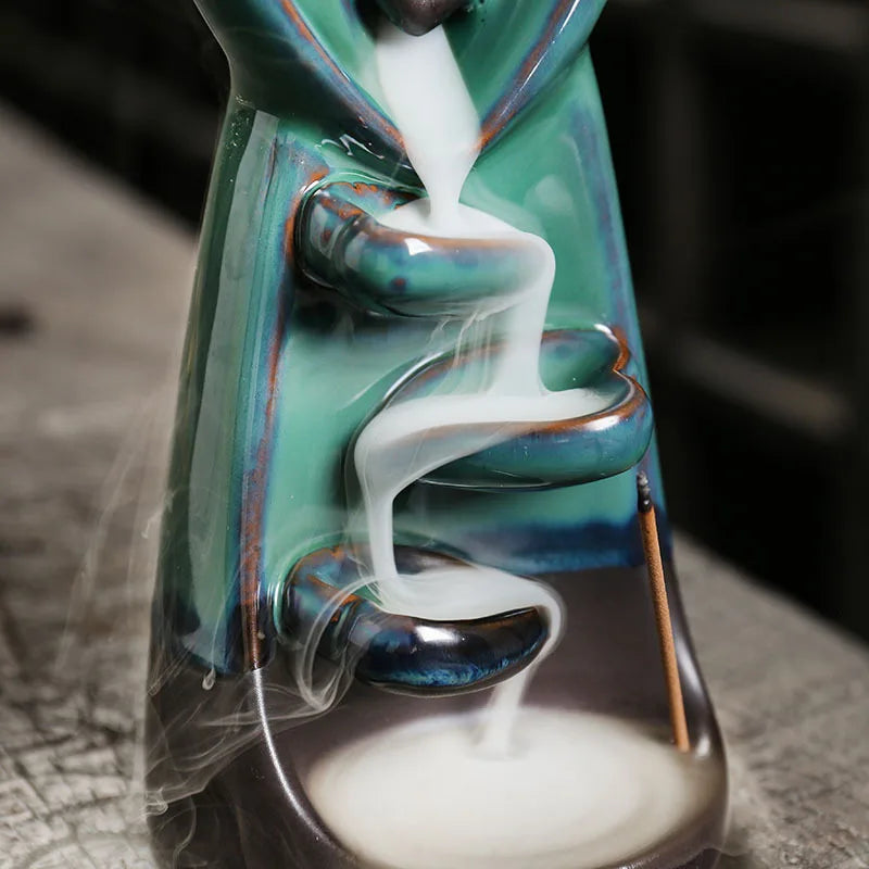 Embrace Love Ceramic Backflow Incense Burner