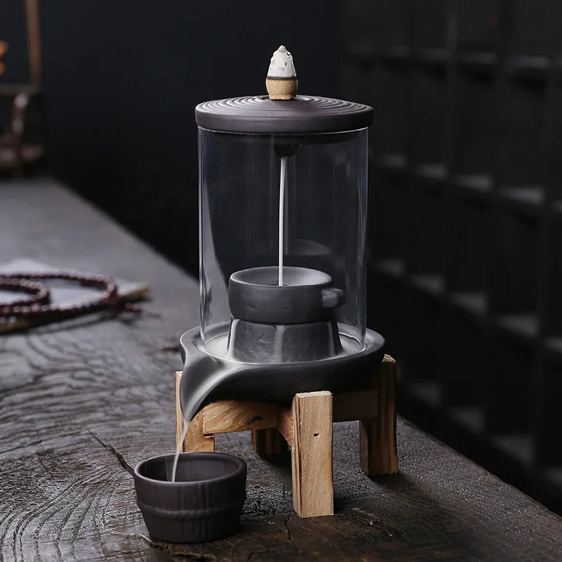 Millstone Ceramic Backflow Incense Burner